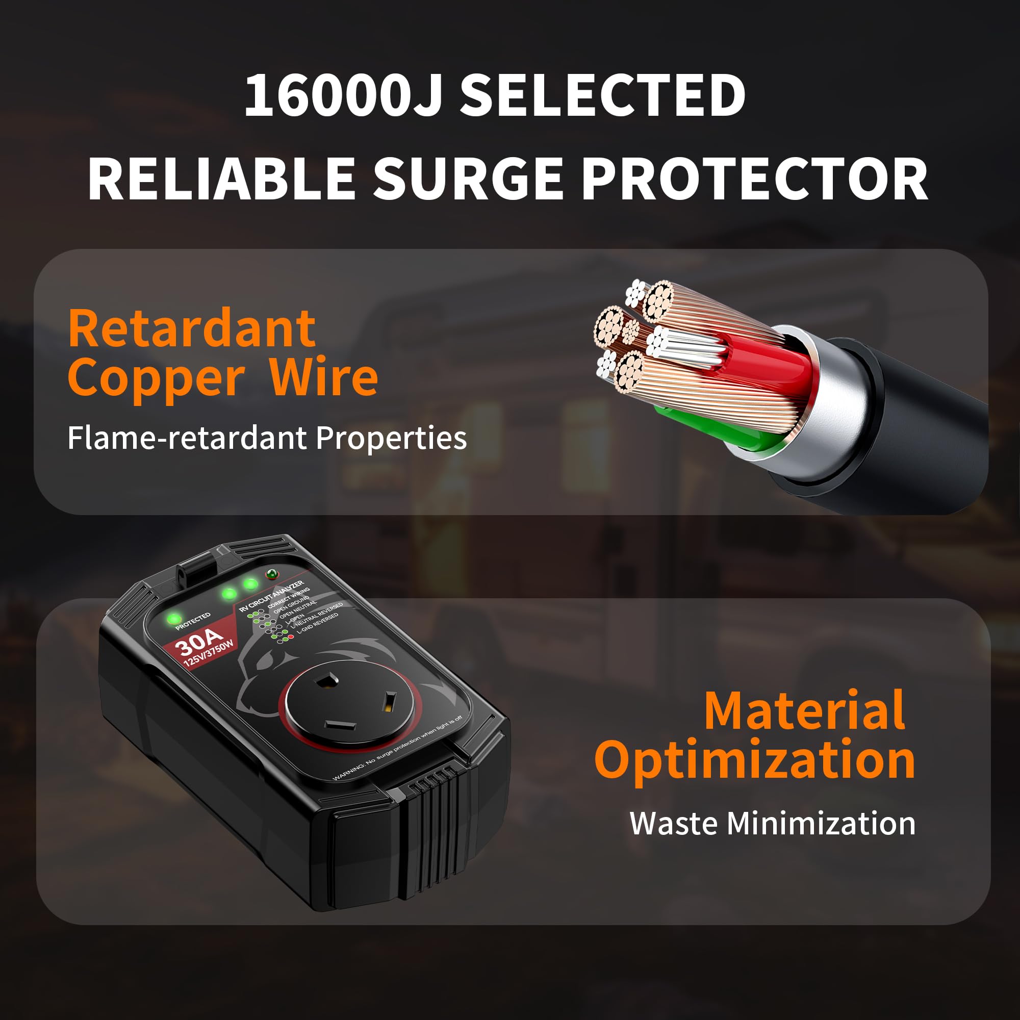 Vehiker LED indicator panel showing clear fault and safe lights