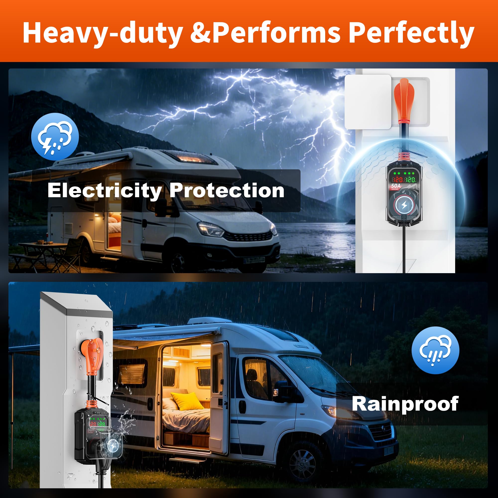 Vehiker waterproof cover sealed against rain for outdoor protection