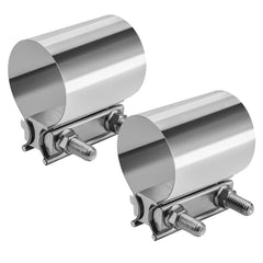 VehiMata clamp front view showing two-piece pack and durable finish for easy installation