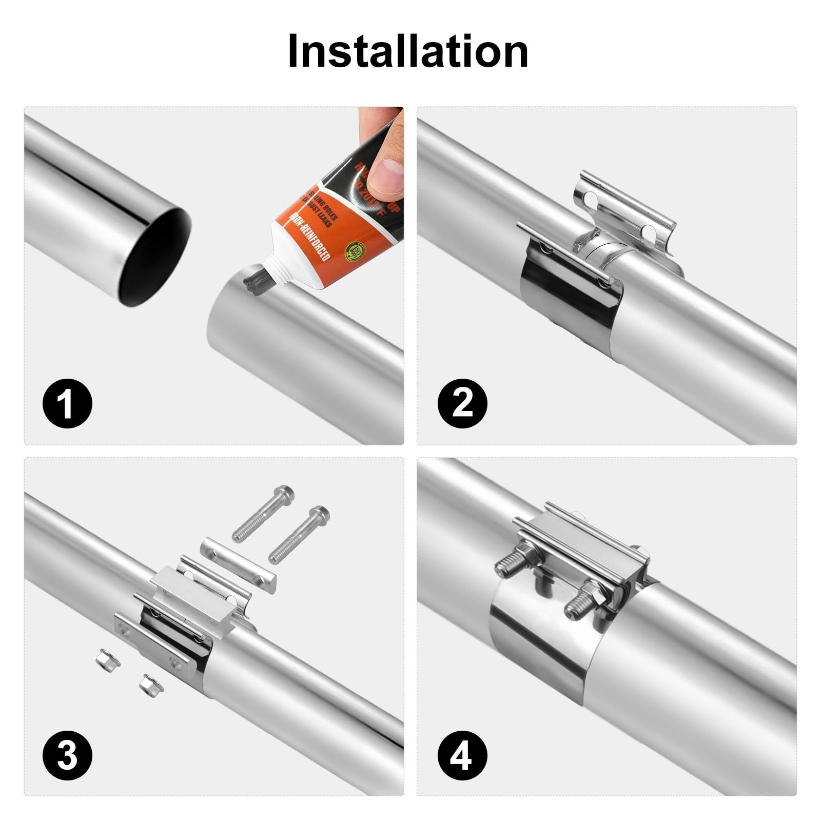 VehiMata clamp being fitted in a garage showing fast installation and professional results