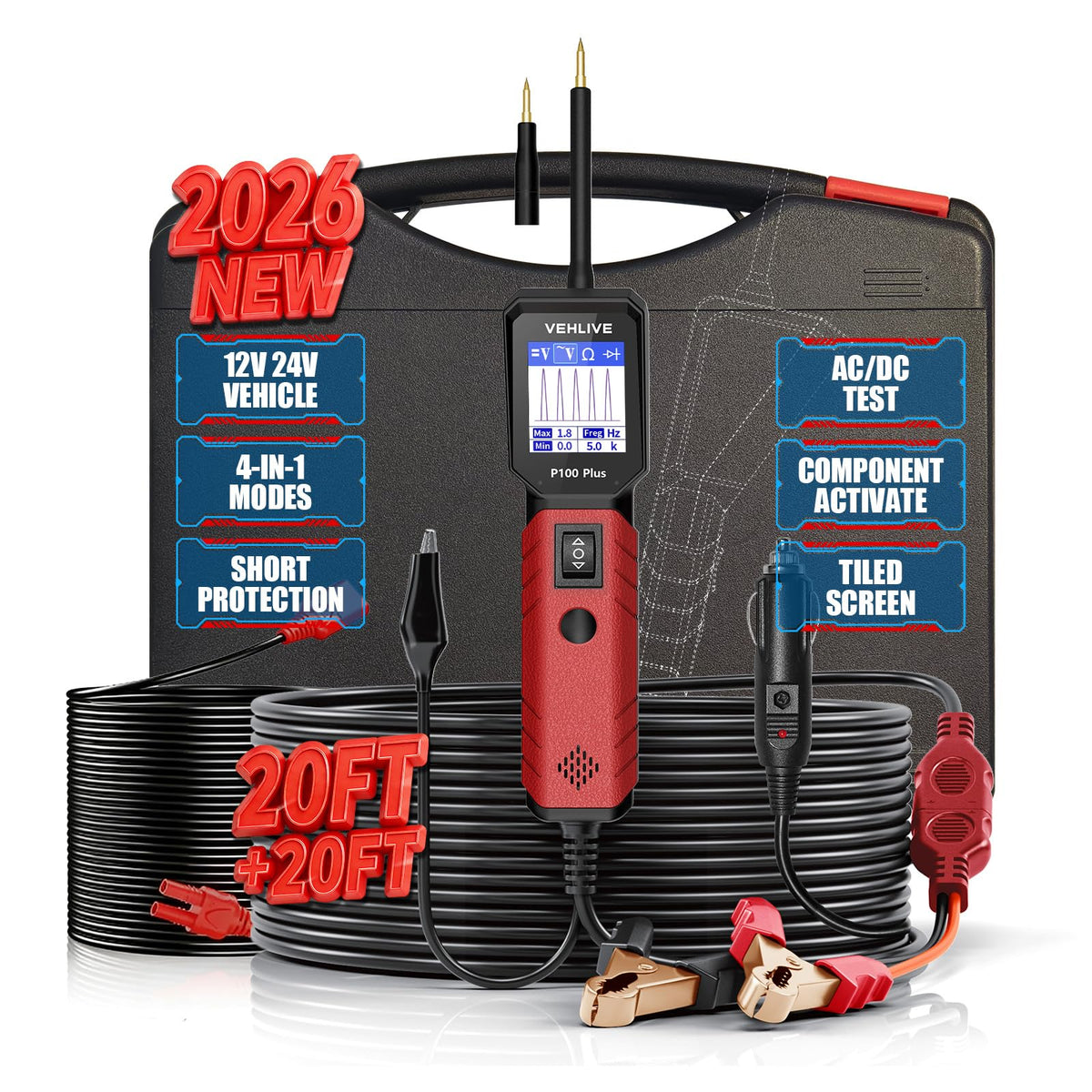 VEHLIVE front packaging showing P100 Plus and benefits