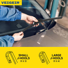 VEIGEIR memory steel spring detail for uniform windshield contact benefit