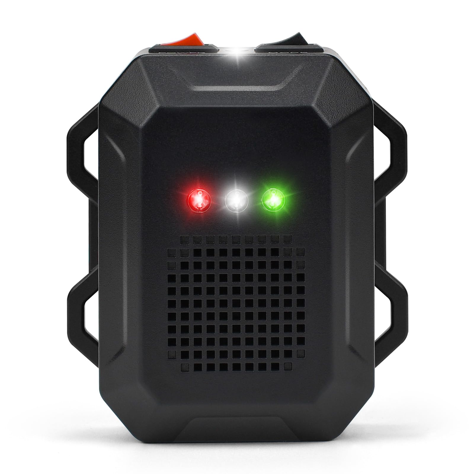 Vekibee close-up of LED strobe highlighting visible deterrent for engine bays