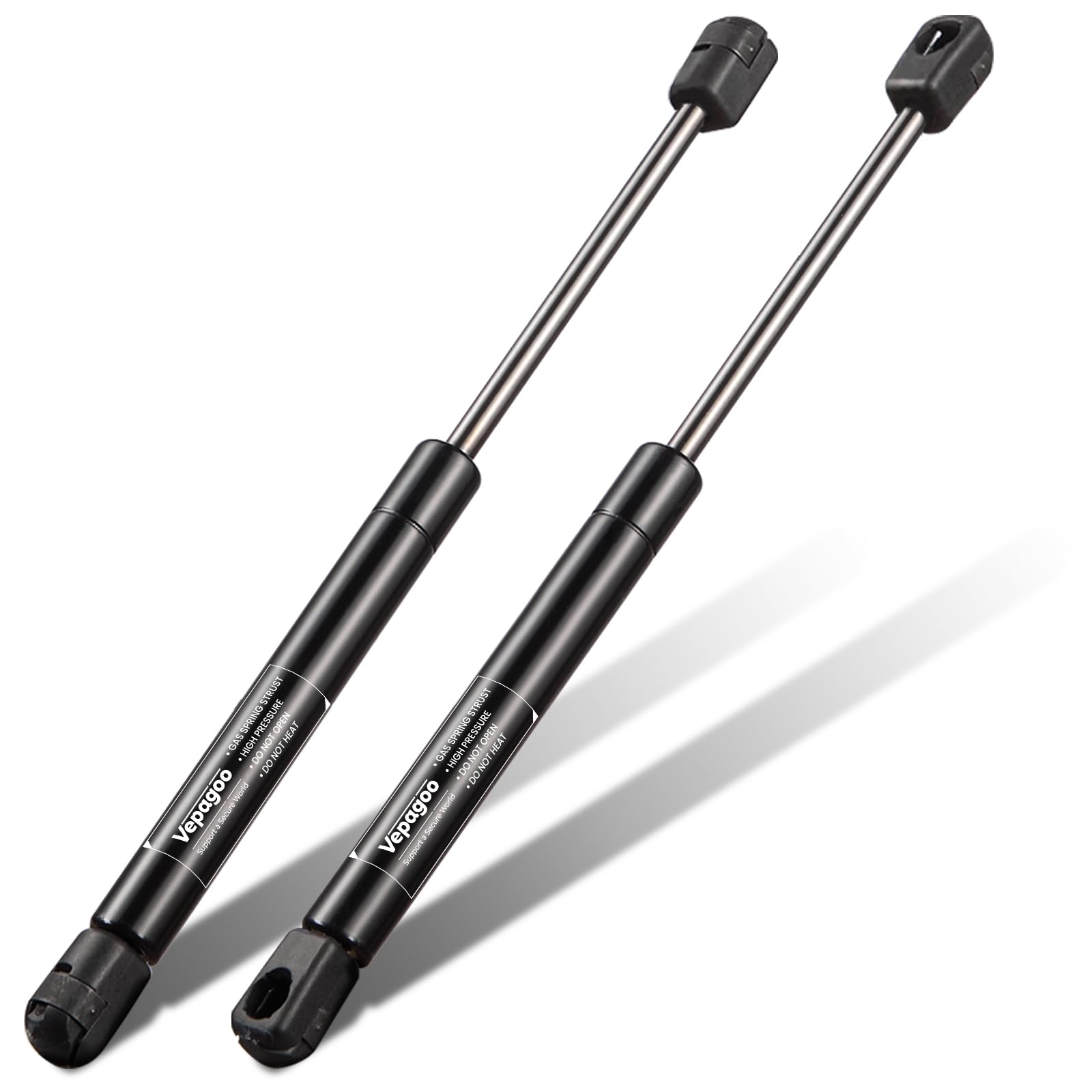 Vepagoo gas strut front packaging showing model and easy replacement benefit