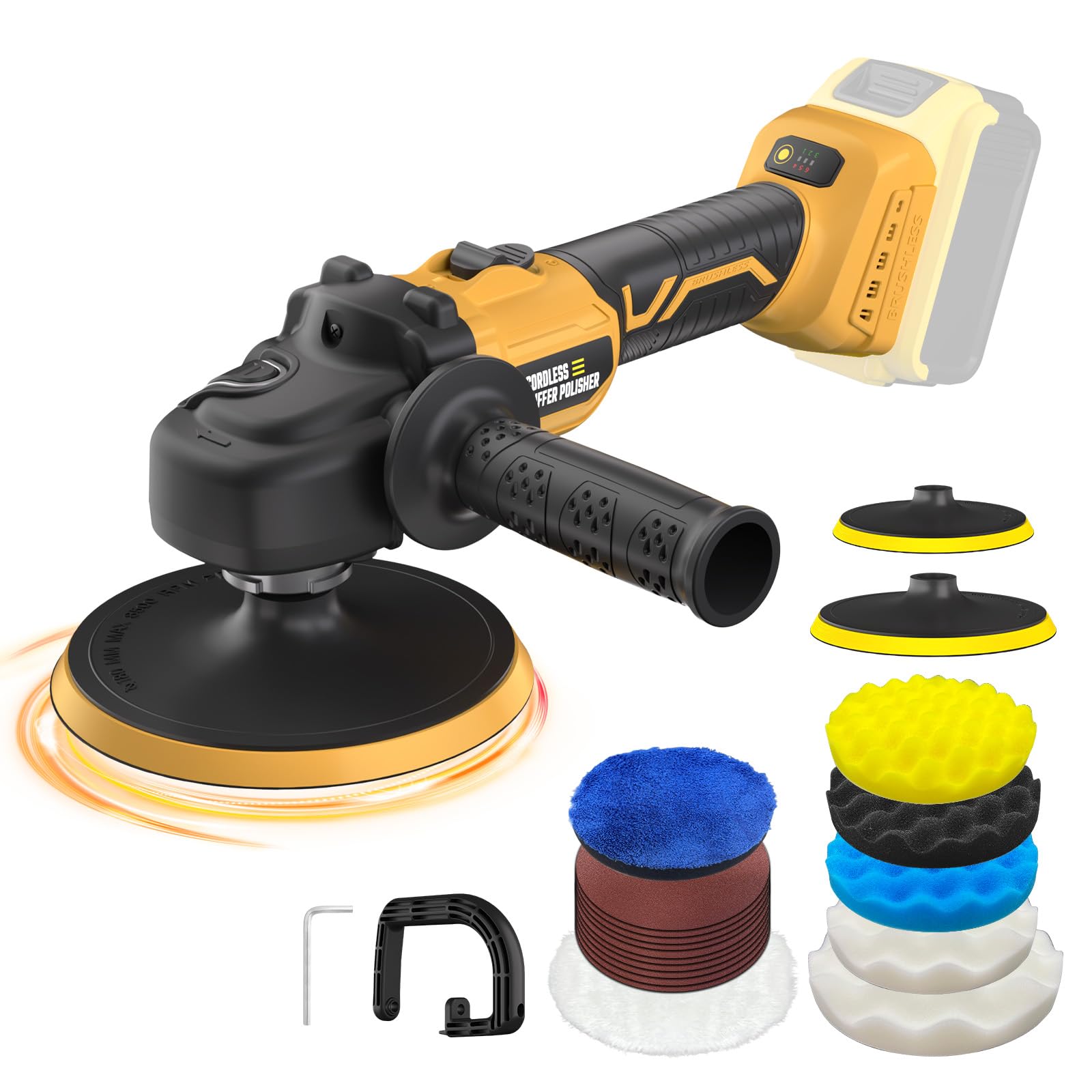 VERVEWAVE front view of tool only showing compact cordless design and portability
