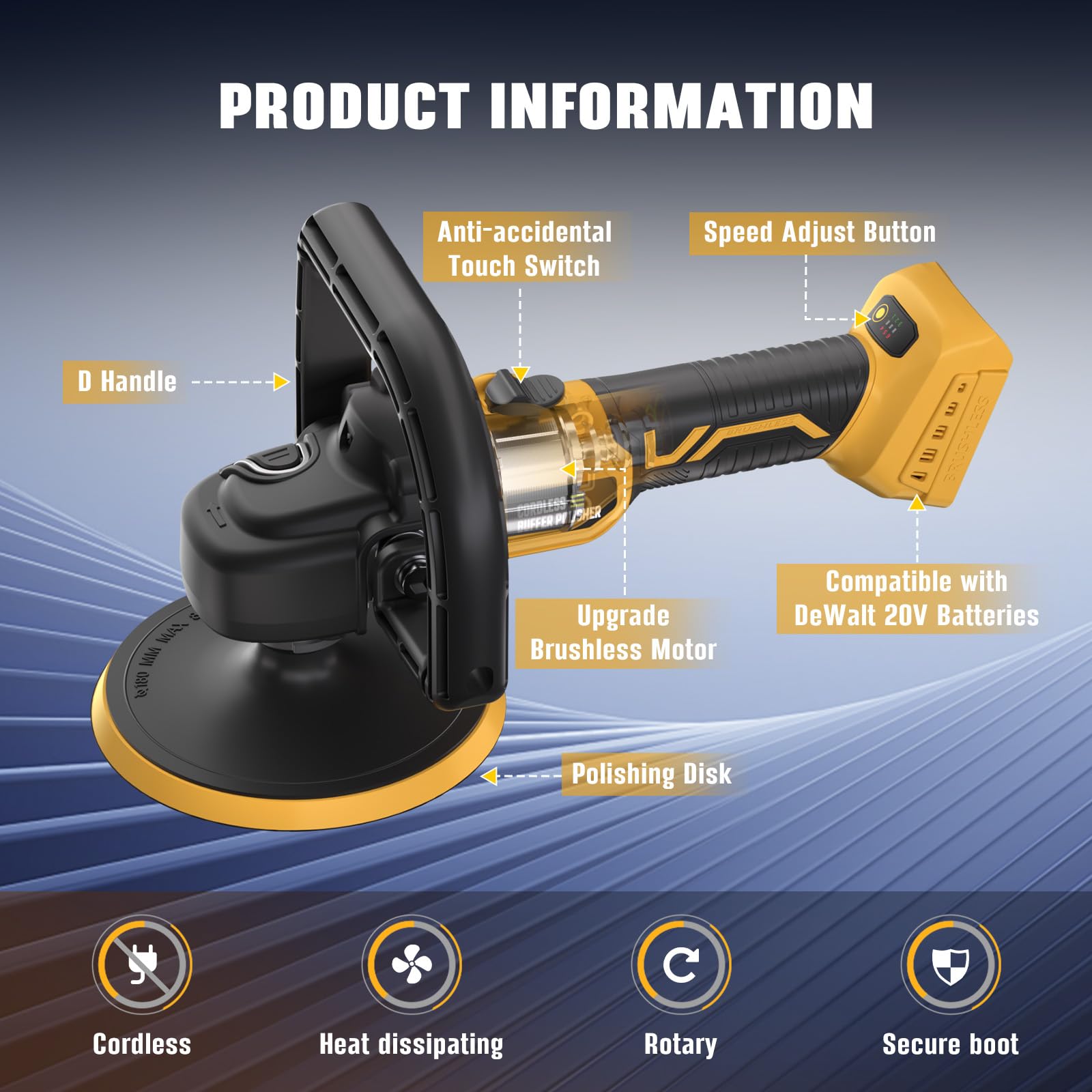 VERVEWAVE polishing car hood outdoors illustrating professional high-gloss finish