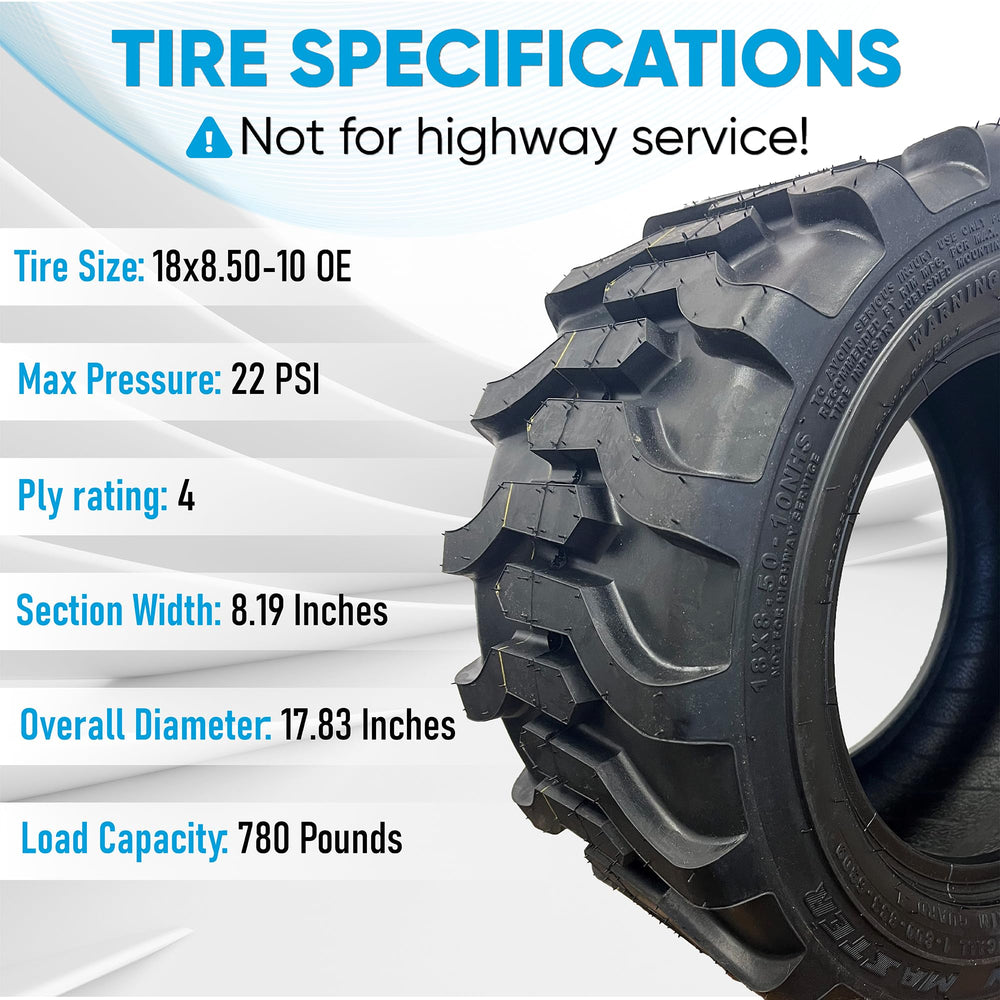 Veteran Tire mounted on tractor illustrating fit and stability