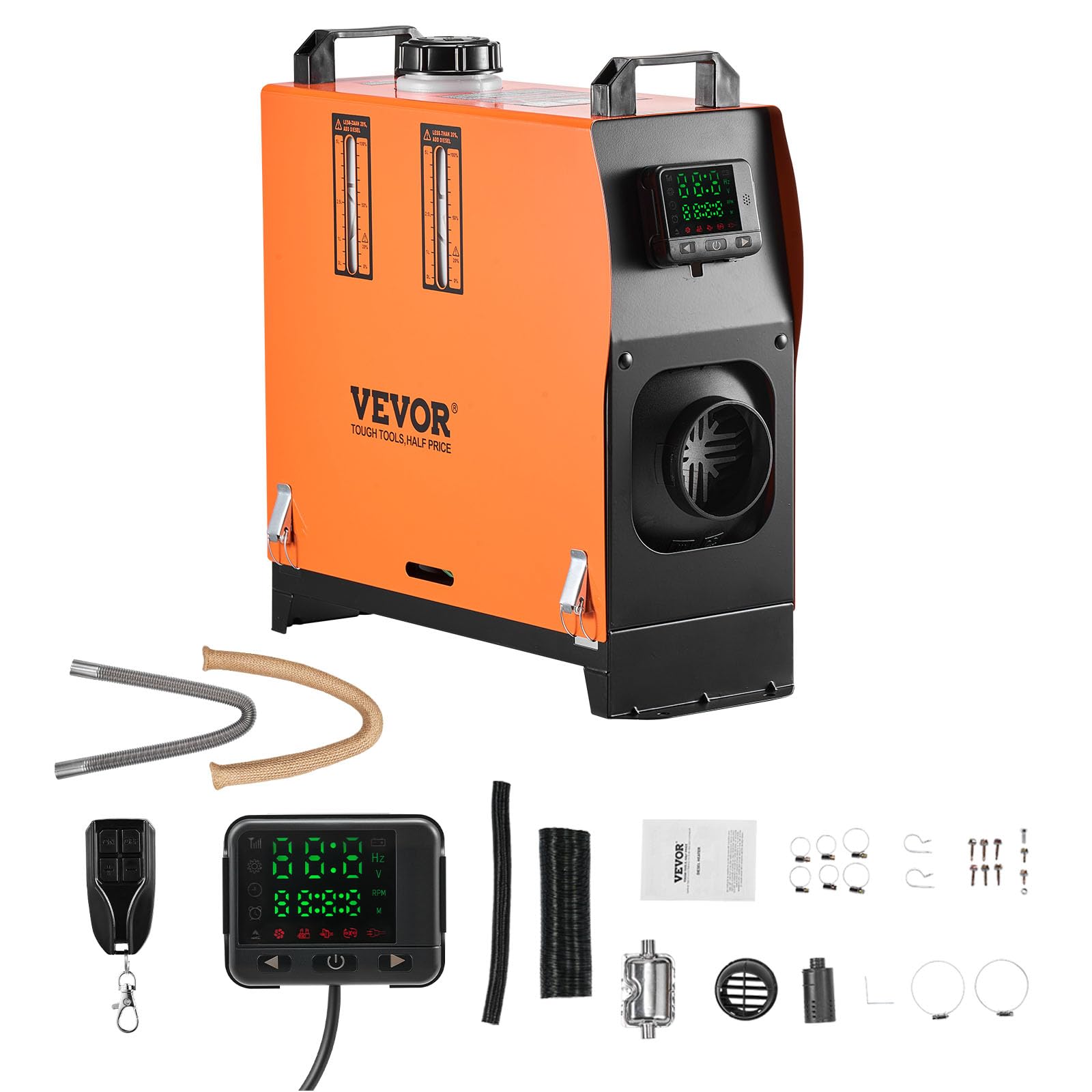 VEVOR front panel view showing controls and compact design benefit convenience