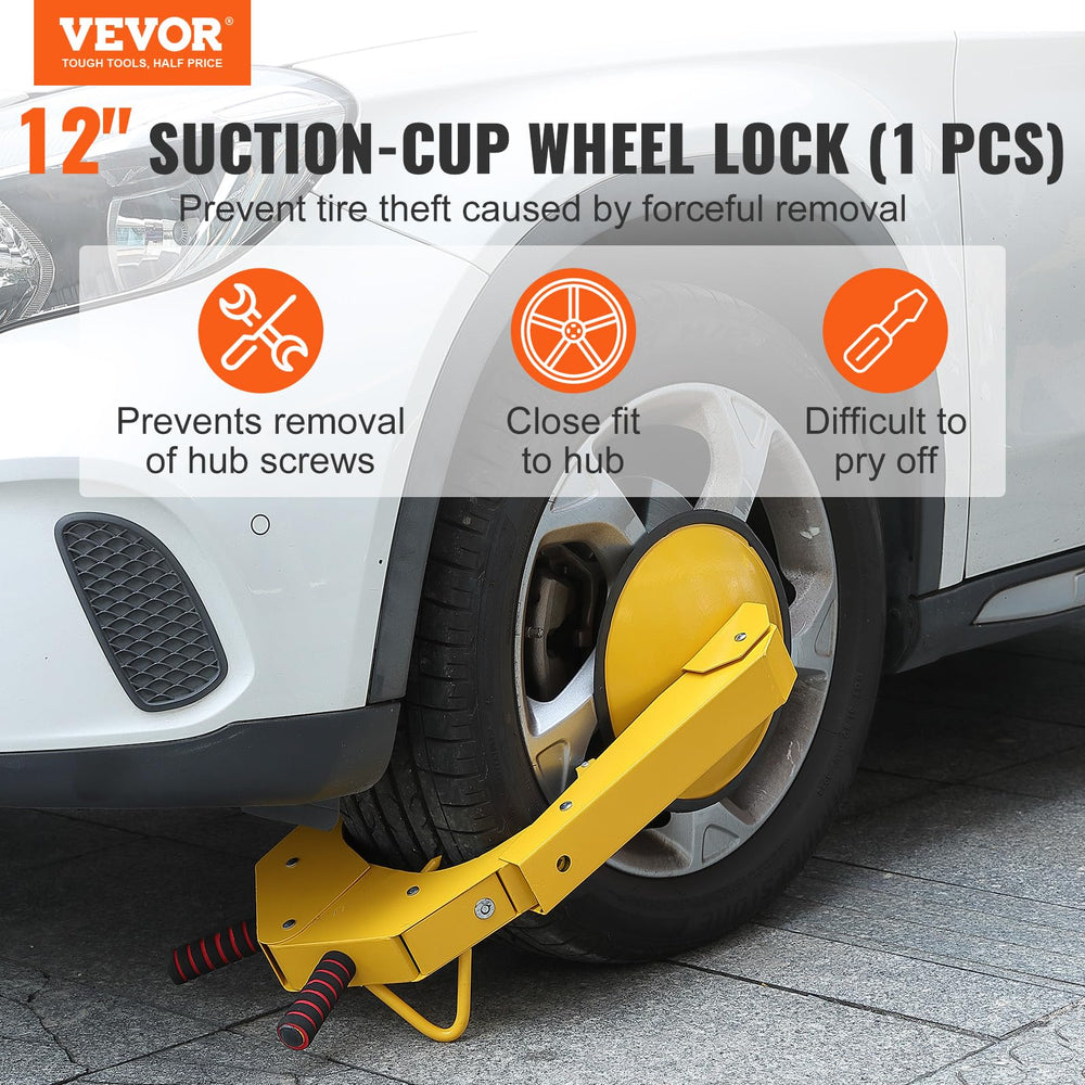 VEVOR close-up of copper lock core and two keys offering extra theft protection