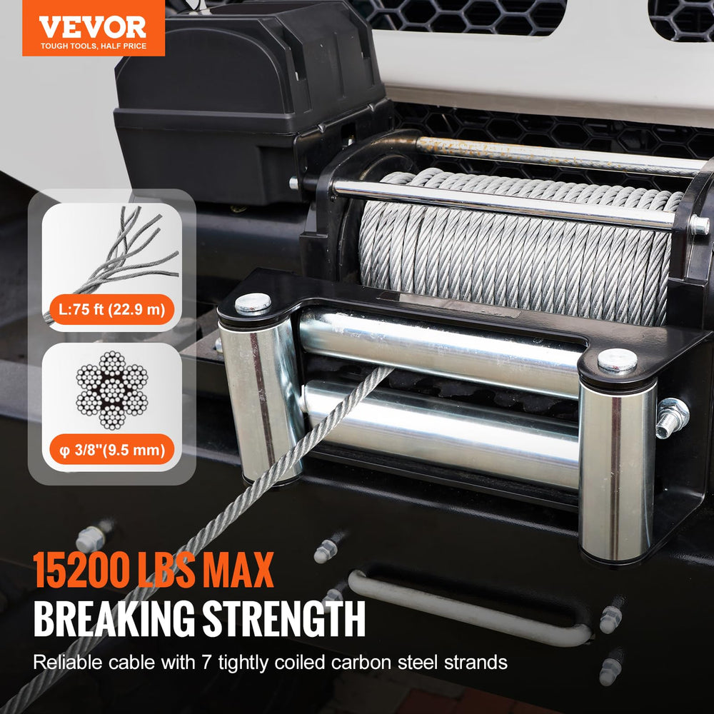 VEVOR close-up of galvanized strands highlighting corrosion resistance benefit
