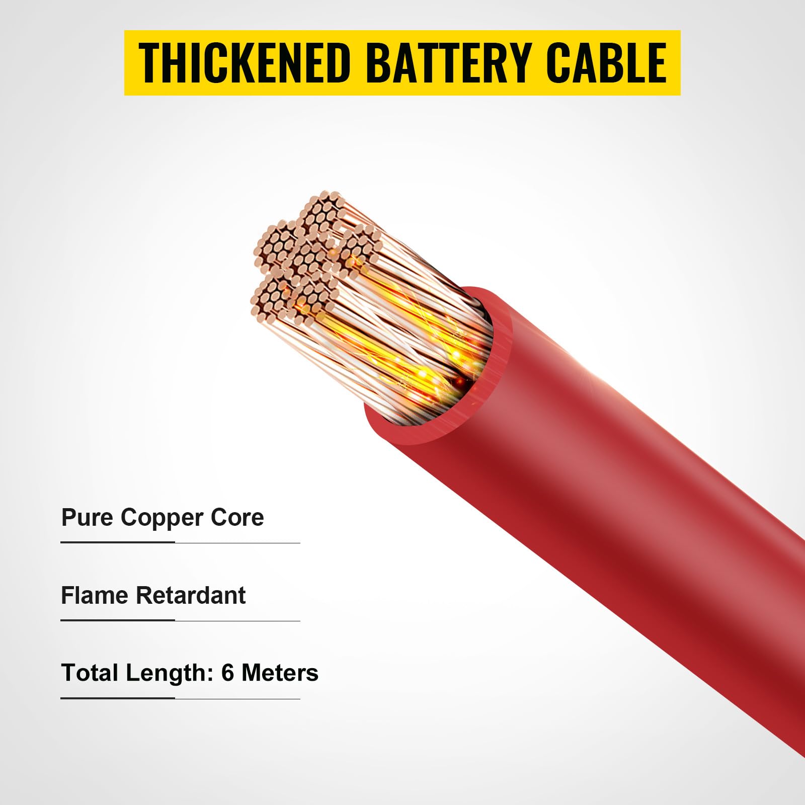 VEVOR black split conduit and cable ties organized to protect wiring runs from abrasion