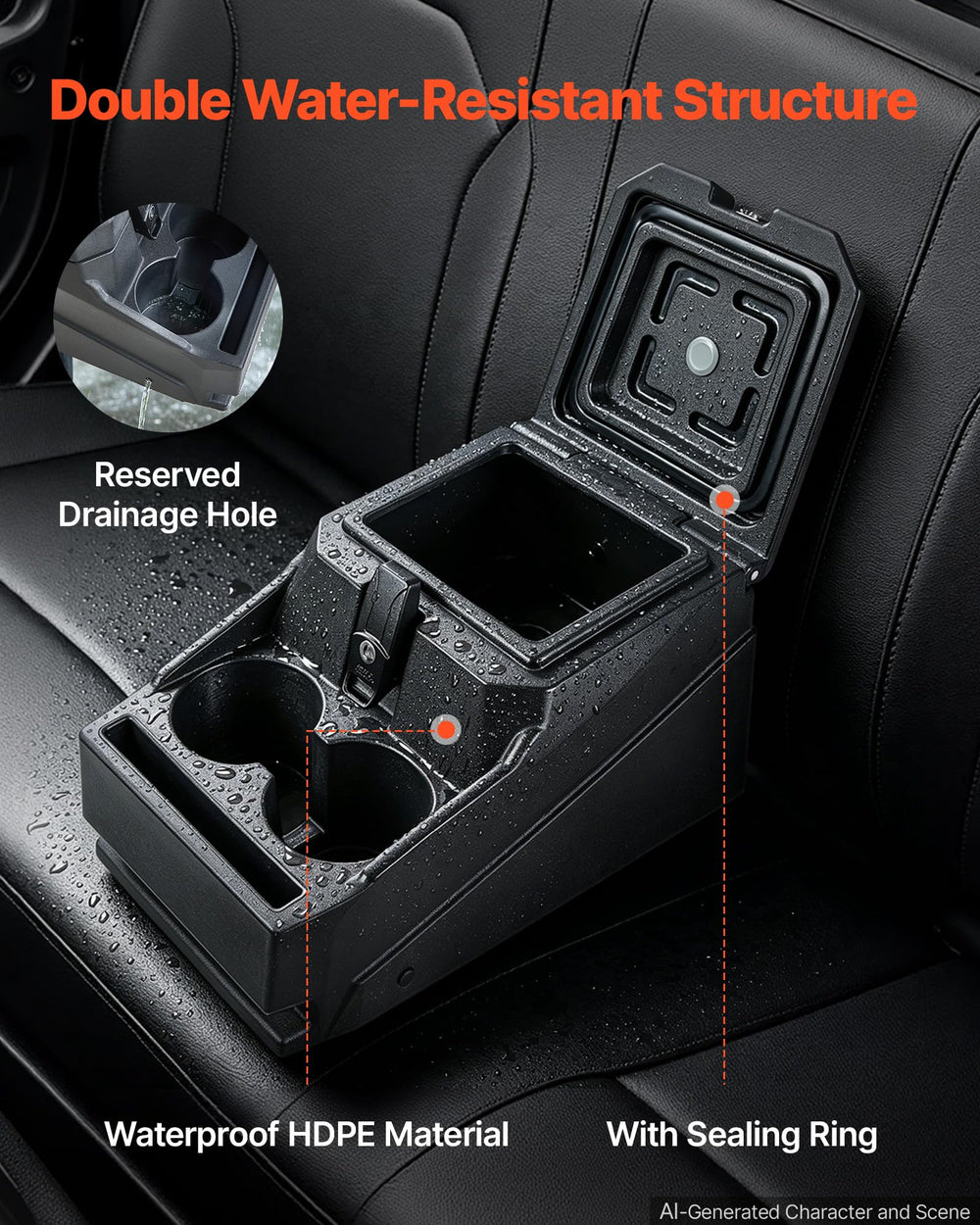 VEVOR console lock and keys closeup securing valuables