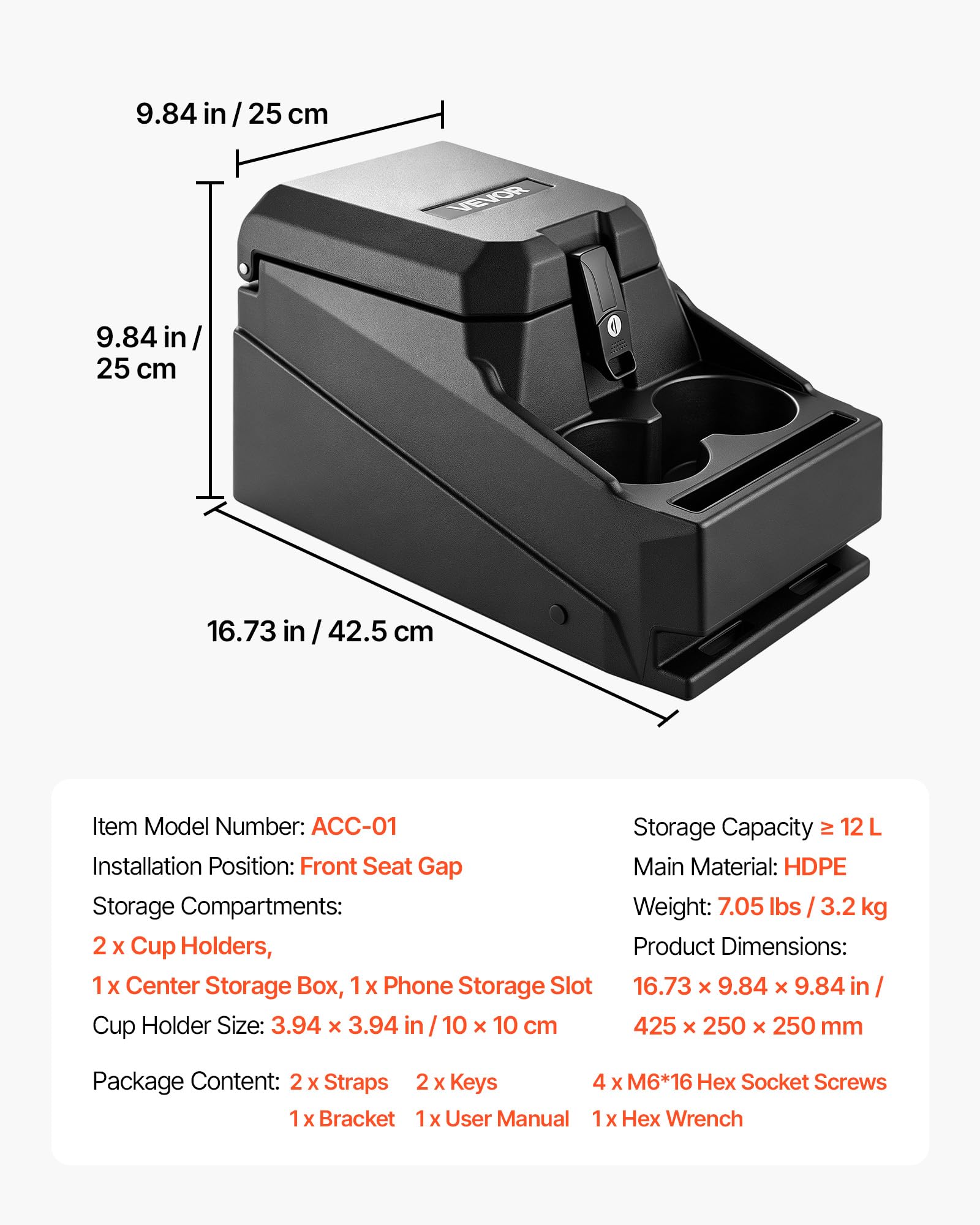 VEVOR console mounting and fitment demo simplifying installation