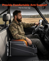 VEVOR console open storage compartment holding tools and gear