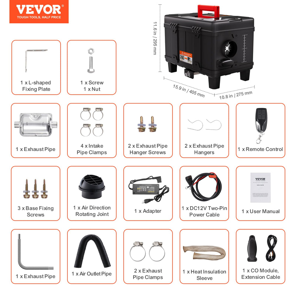 VEVOR exhaust muffler detail lowering noise and vibration benefit quieter sleep