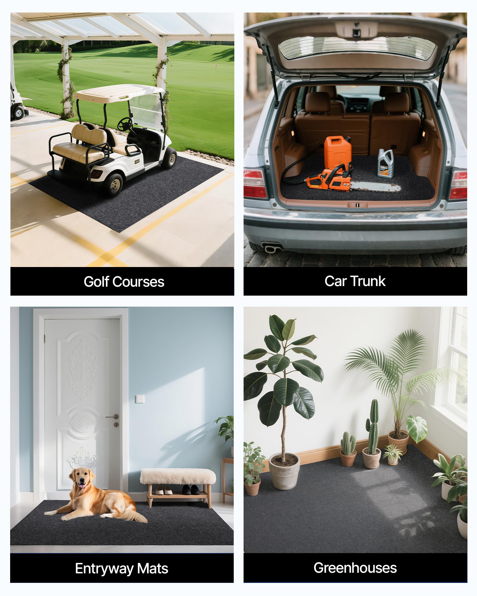 VEVOR mat in entryway lifestyle scene keeping mud and water off floors benefit