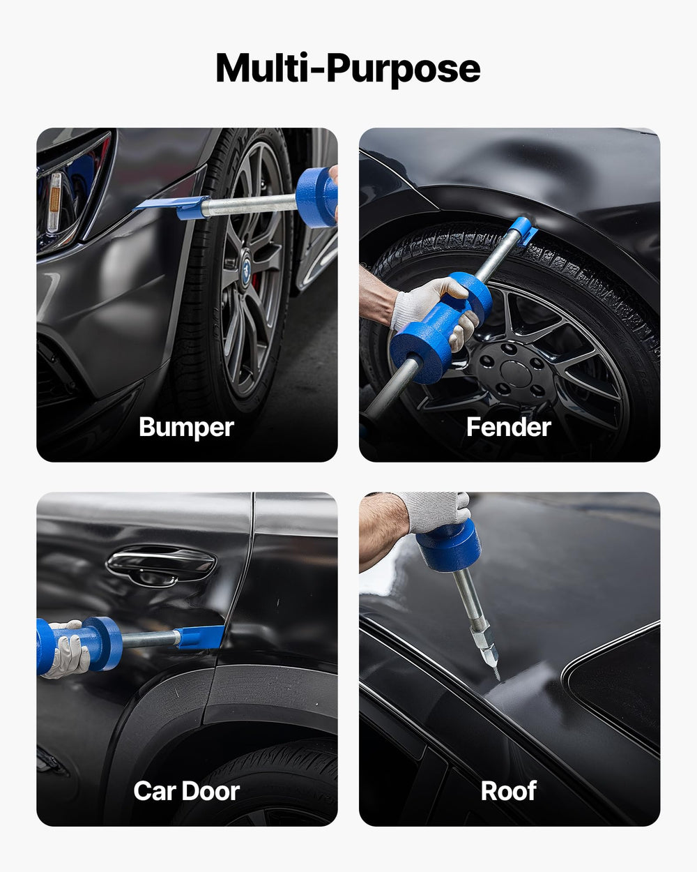 VEVOR closeup of extension rod non-slip grip for safer reach and better control