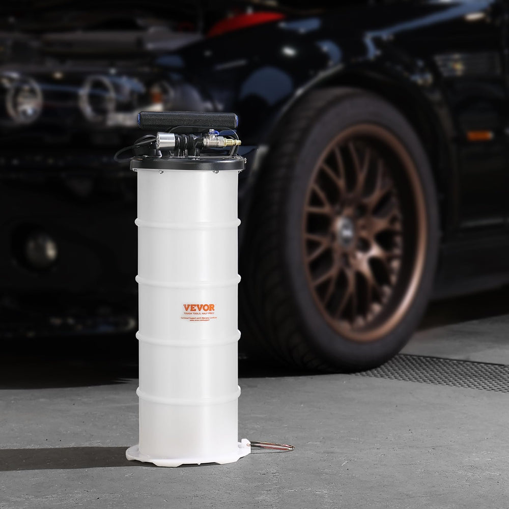 VEVOR dipstick and seal detail showing precision level check and leak prevention