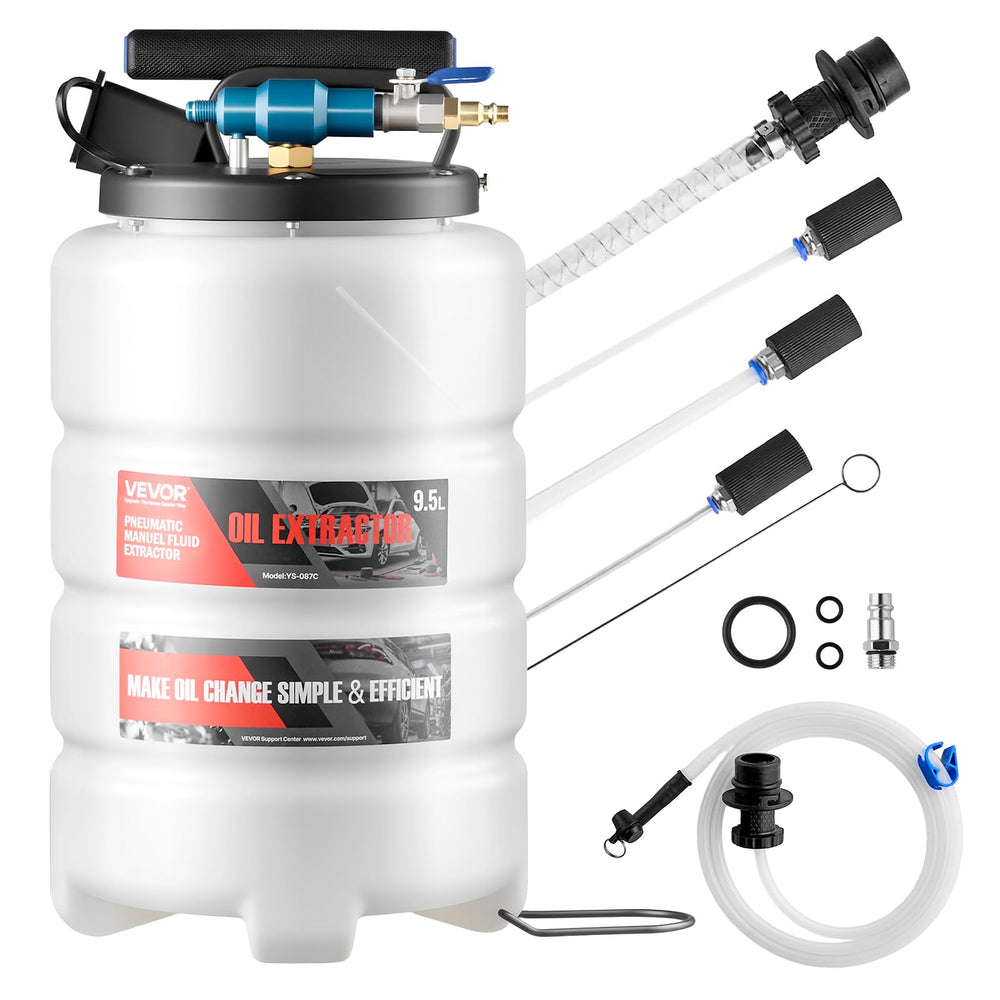 VEVOR extractor front view showing ergonomic handle and sealed lid for cleaner jobs