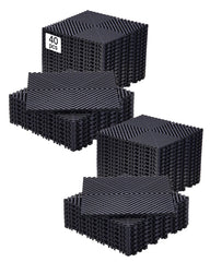 VEVOR front view of 40-piece tile pack showing compact modular flooring benefit