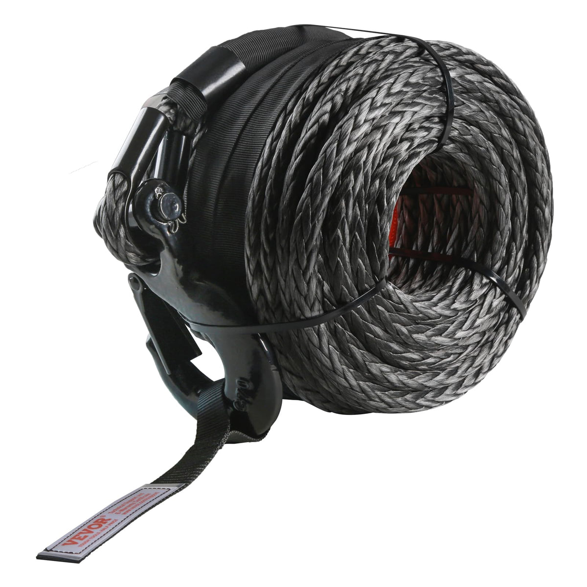 VEVOR front packaging showing rope and hook, highlights complete kit benefit