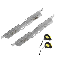 VEVOR front view stainless steel toe plates showing durable construction for accurate alignment
