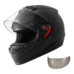 VEVOR full face helmet front view showing full coverage and DOT safety
