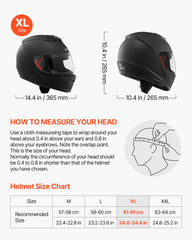 VEVOR helmet clear visor close-up providing unobstructed vision benefit