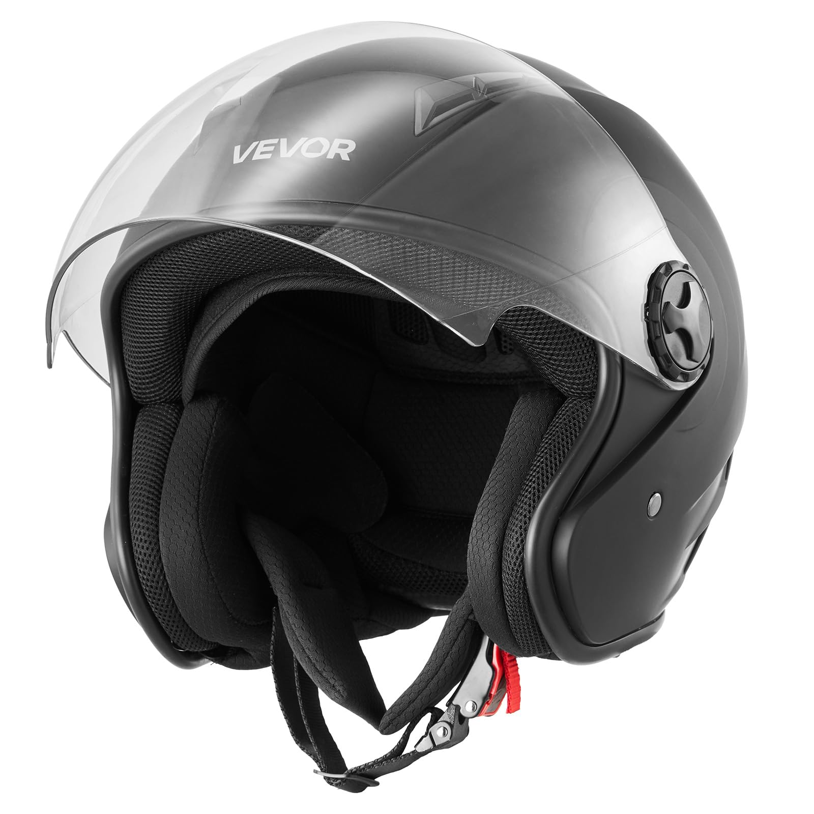 VEVOR helmet front view showing aerodynamic shell for improved safety