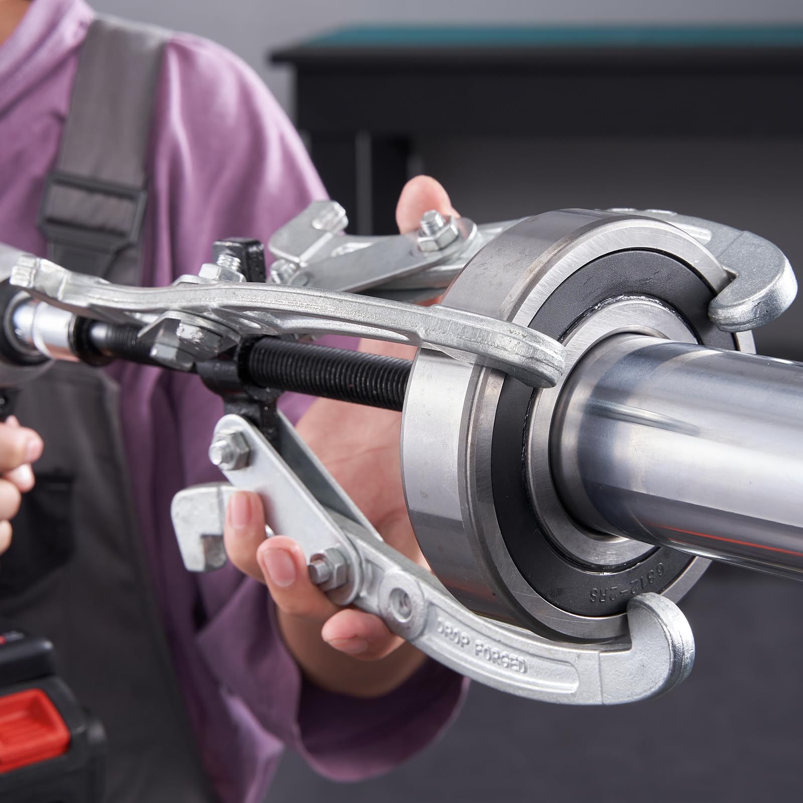 VEVOR locking nuts and fasteners neatly arranged showing secure assembly benefit