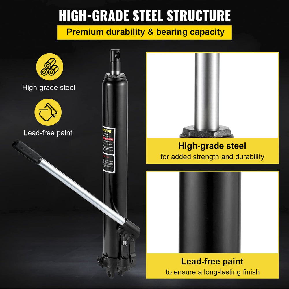 VEVOR powder-coated finish close-up resisting oil and dirt for durability