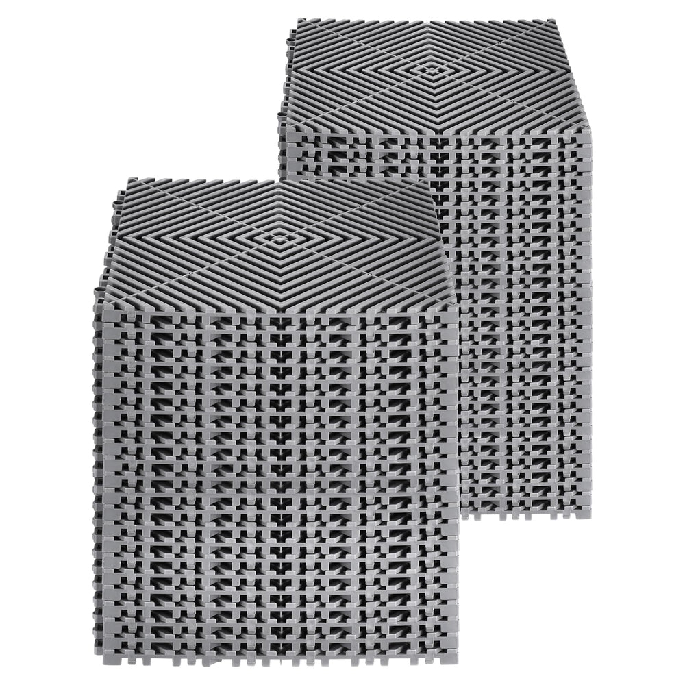 VEVOR packaging and contents layout showing all 55 tiles ready to install
