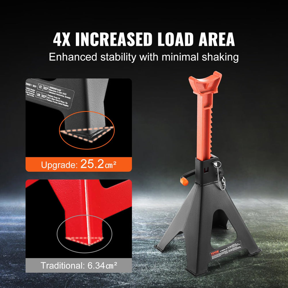 VEVOR ratcheting handle and safety pin visible for double-locking security