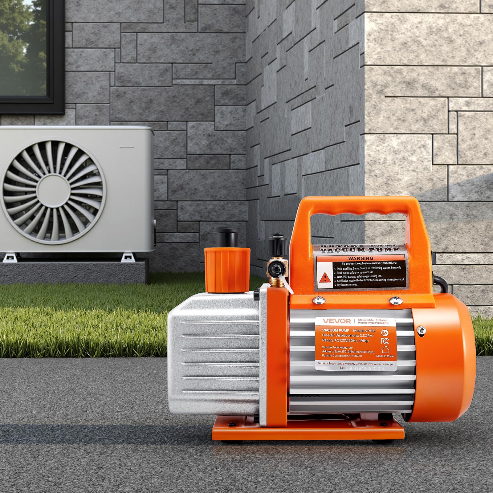 VEVOR pump used for resin degassing demonstrating versatility in applications