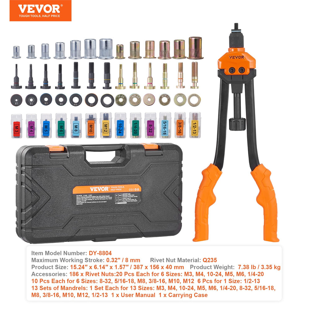 VEVOR open carrying case with organized components for portability and quick access