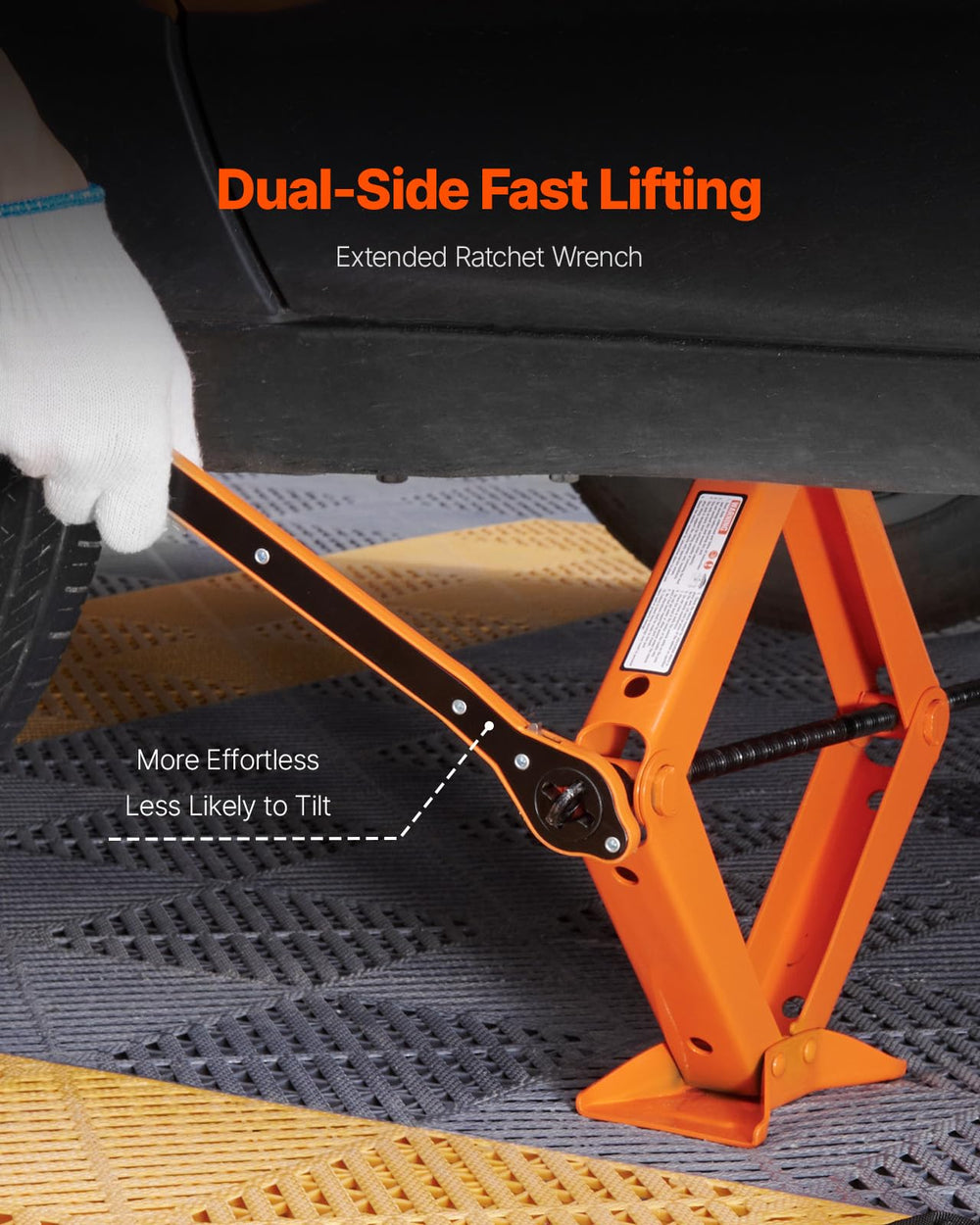 VEVOR rotating saddle detail for precise vehicle contact and safety