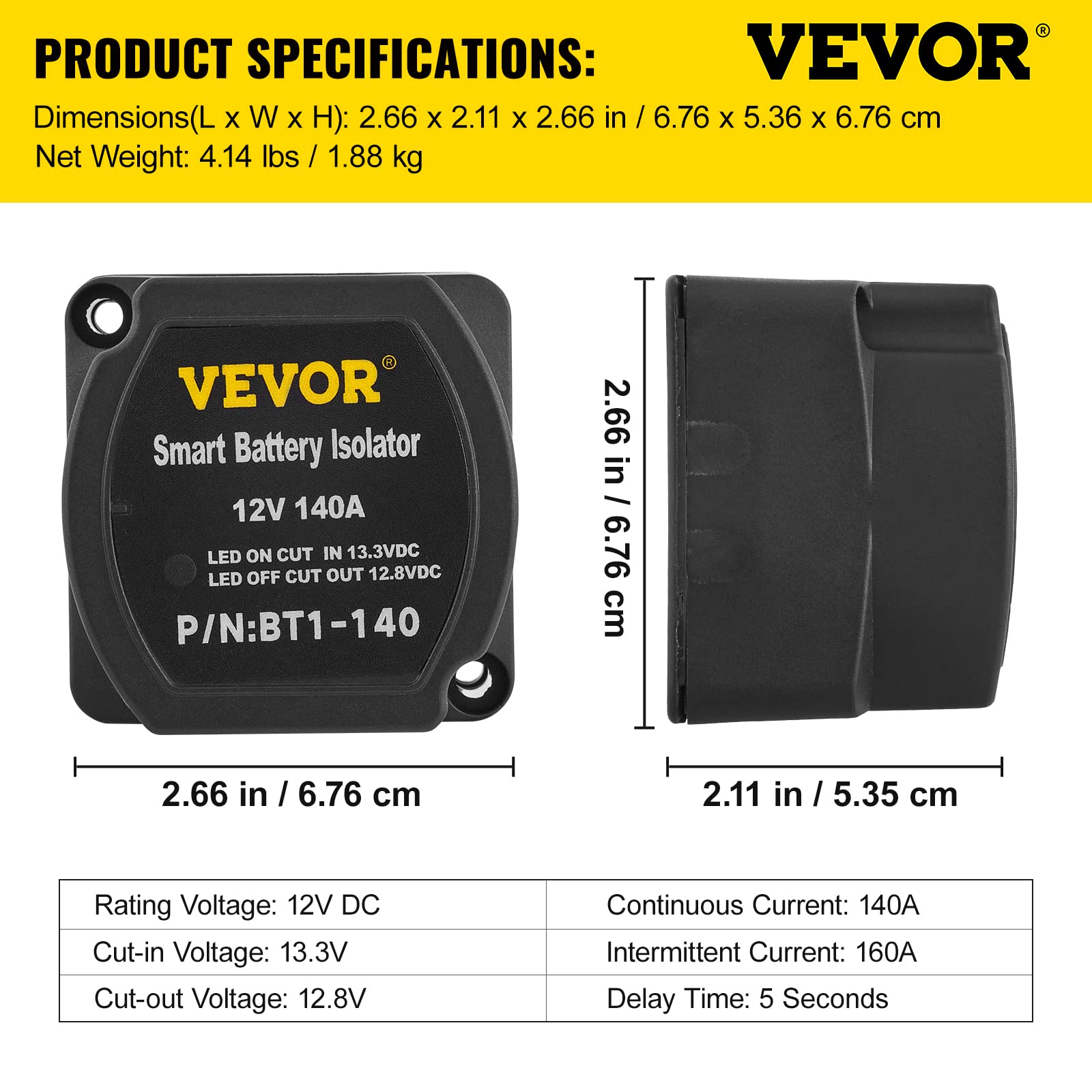 VEVOR shrink tube and drill bit included to simplify neat, durable terminations