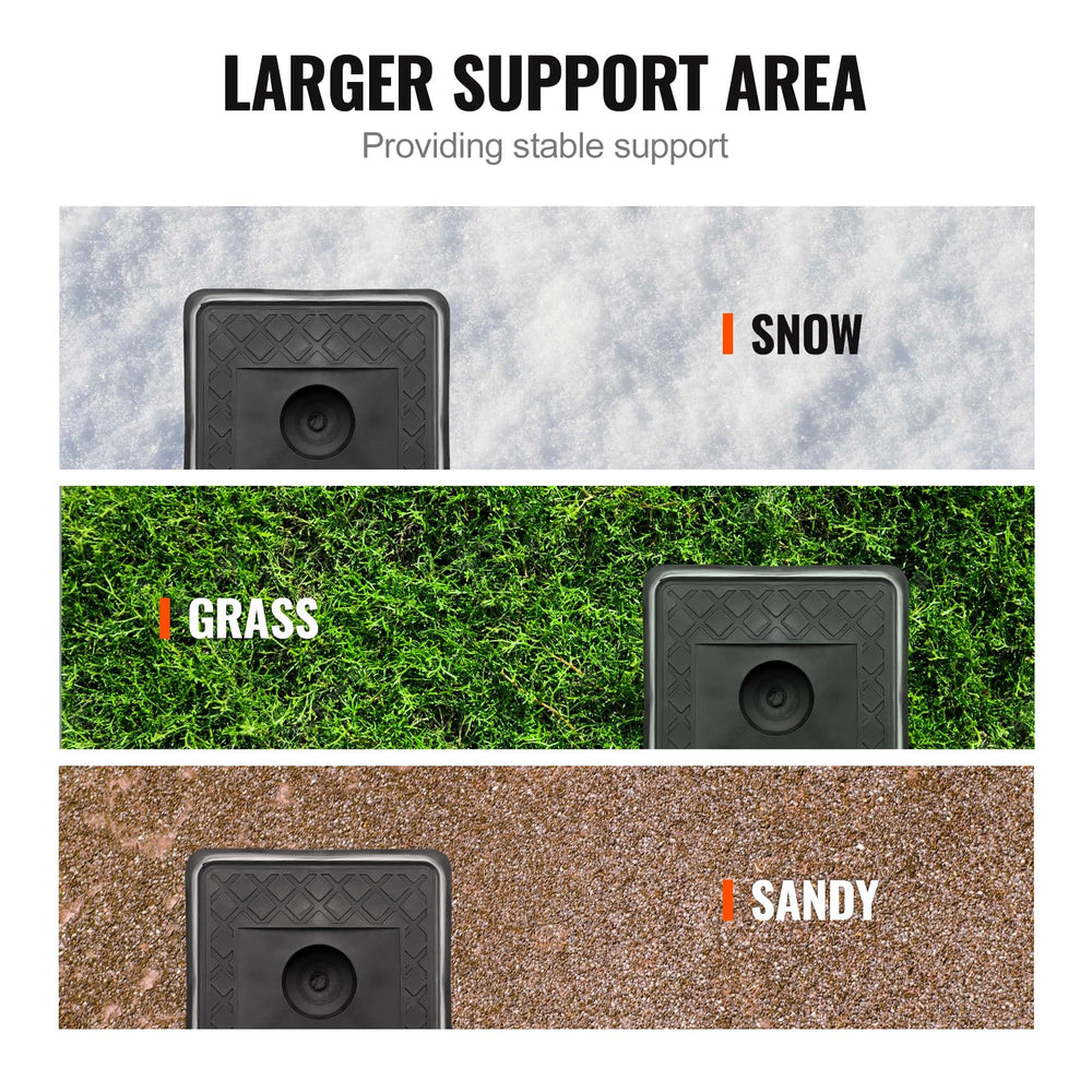 VEVOR side profile stacked blocks demonstrating secure interlock