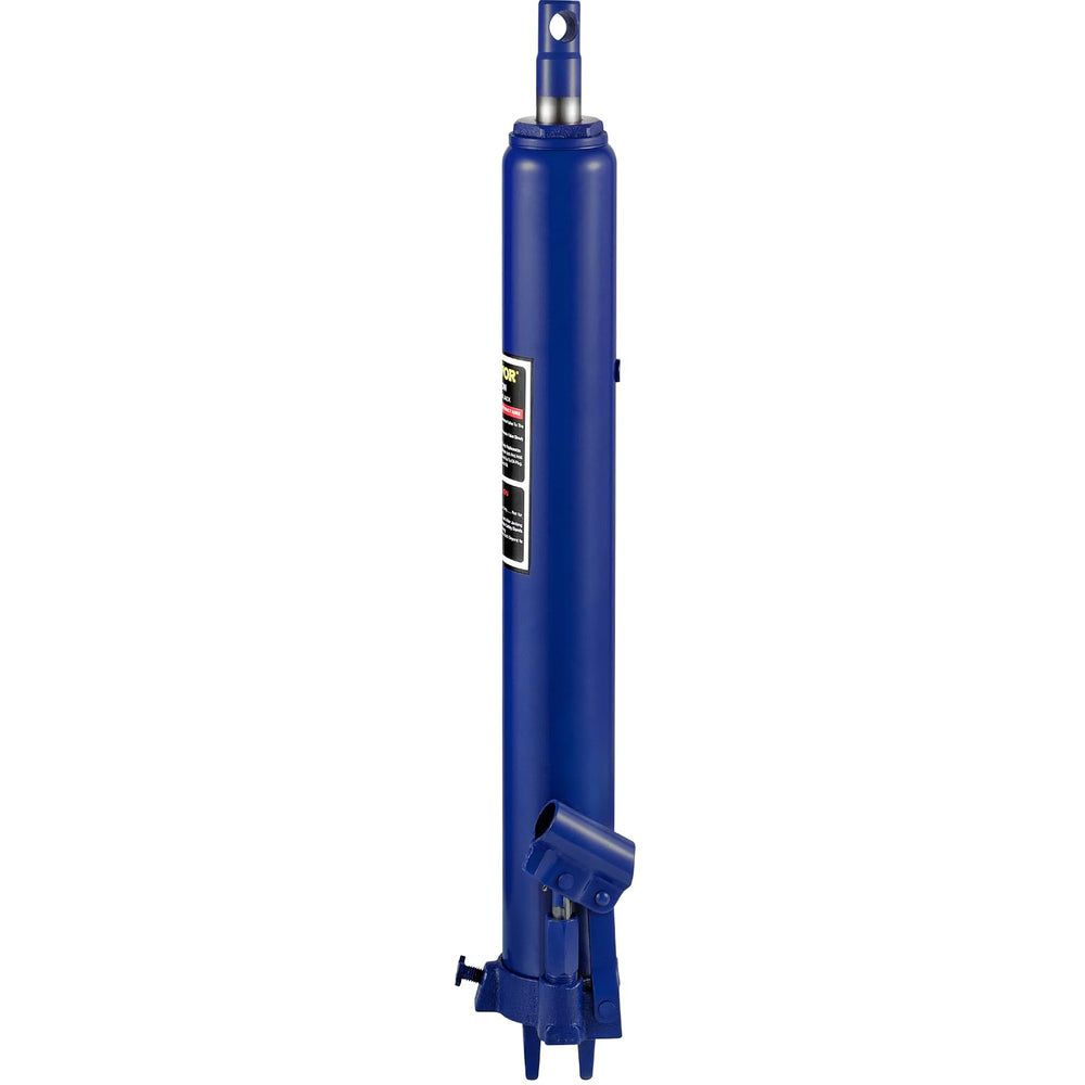 VEVOR jack beside common tools showing compact weight and workshop scale