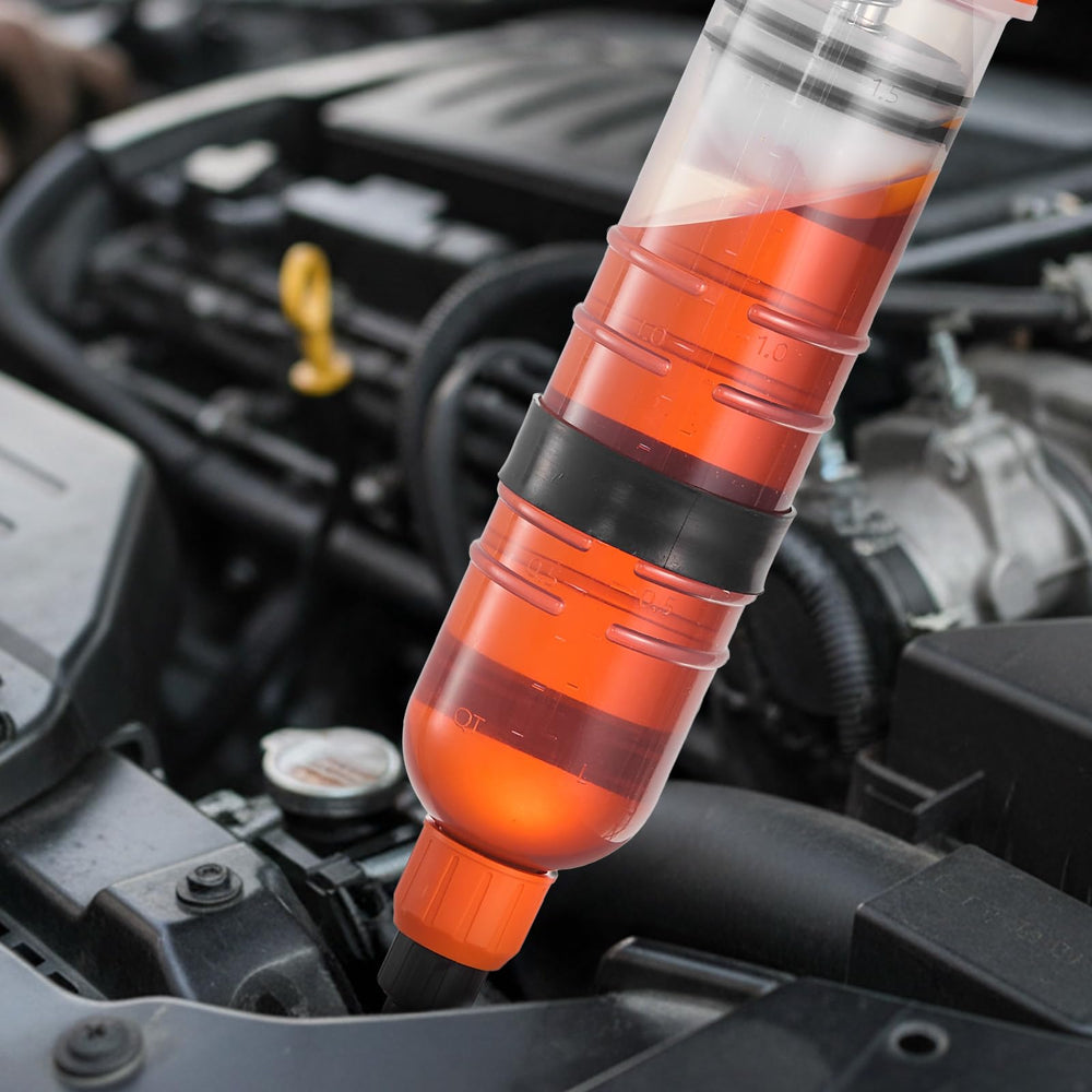 VEVOR held in hands for scale, compact 1500cc capacity fit for workshops
