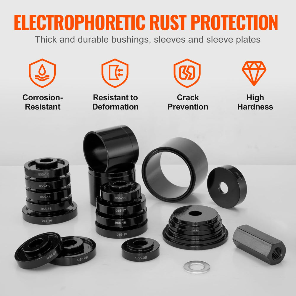 VEVOR sleeve plate close detail showing load-distribution fit and protection