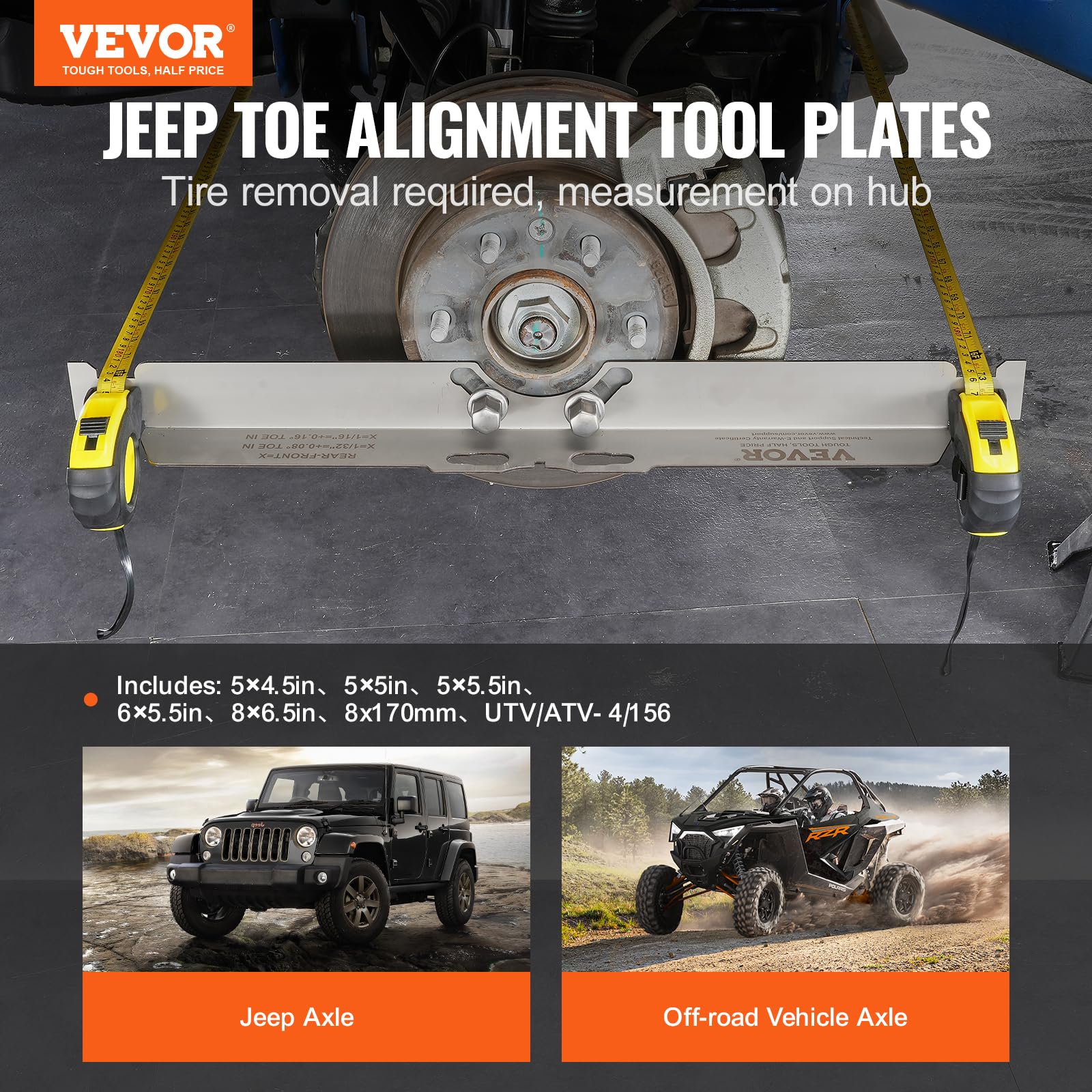 VEVOR close-up anti-fall slot securing tape head for steady single-person measurements