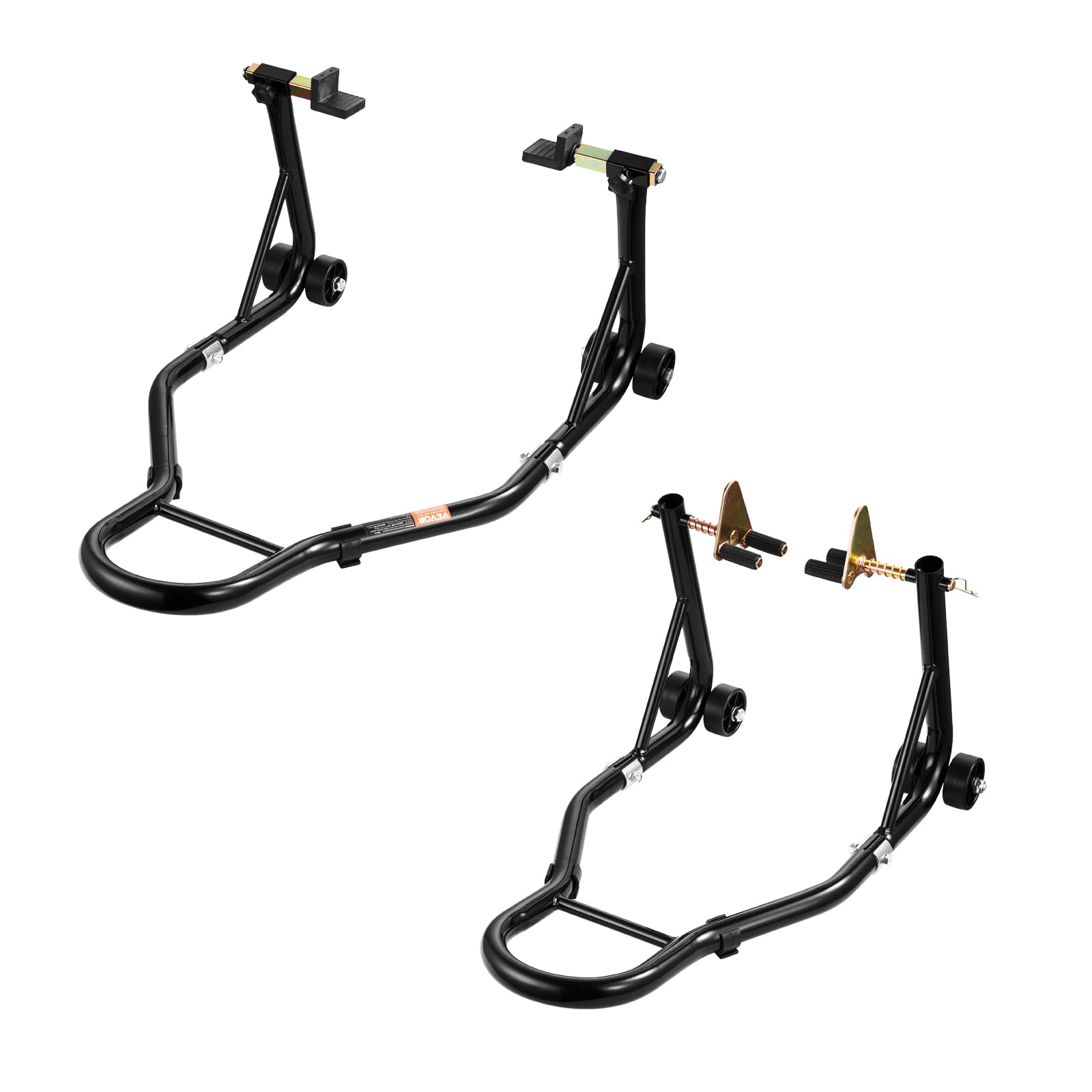 VEVOR stand folded for storage with scale comparison for compact space saving benefit