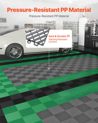 VEVOR close-up of tile grid texture for improved traction and quick drainage