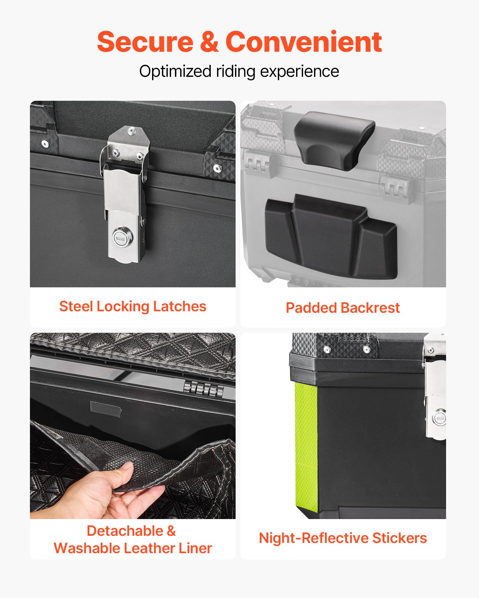 VEVOR detachable leather liner removed for washing and easy maintenance