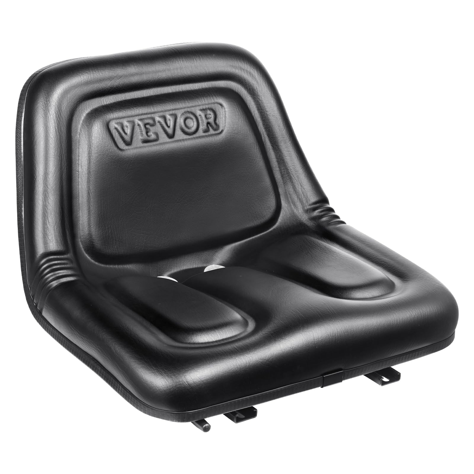 VEVOR tractor seat front view showing padding and cover, improves operator comfort