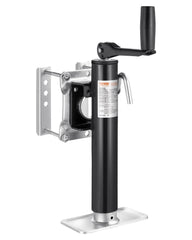 VEVOR front view of trailer jack showing sturdy frame and capacity benefit