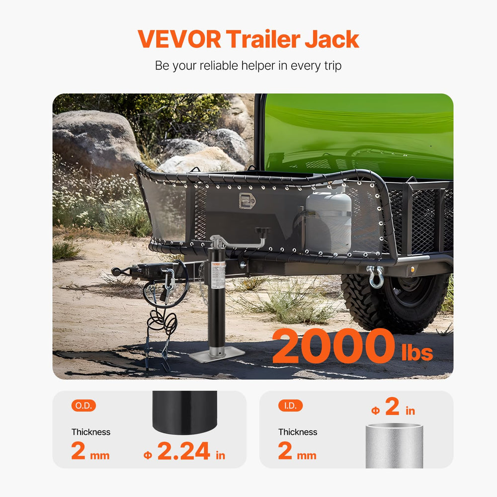 VEVOR side profile showing swivel mounting and space-saving foldaway benefit