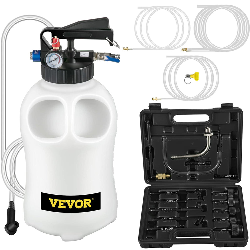 VEVOR transmission pump front view showing controls and tank for efficient fluid transfers