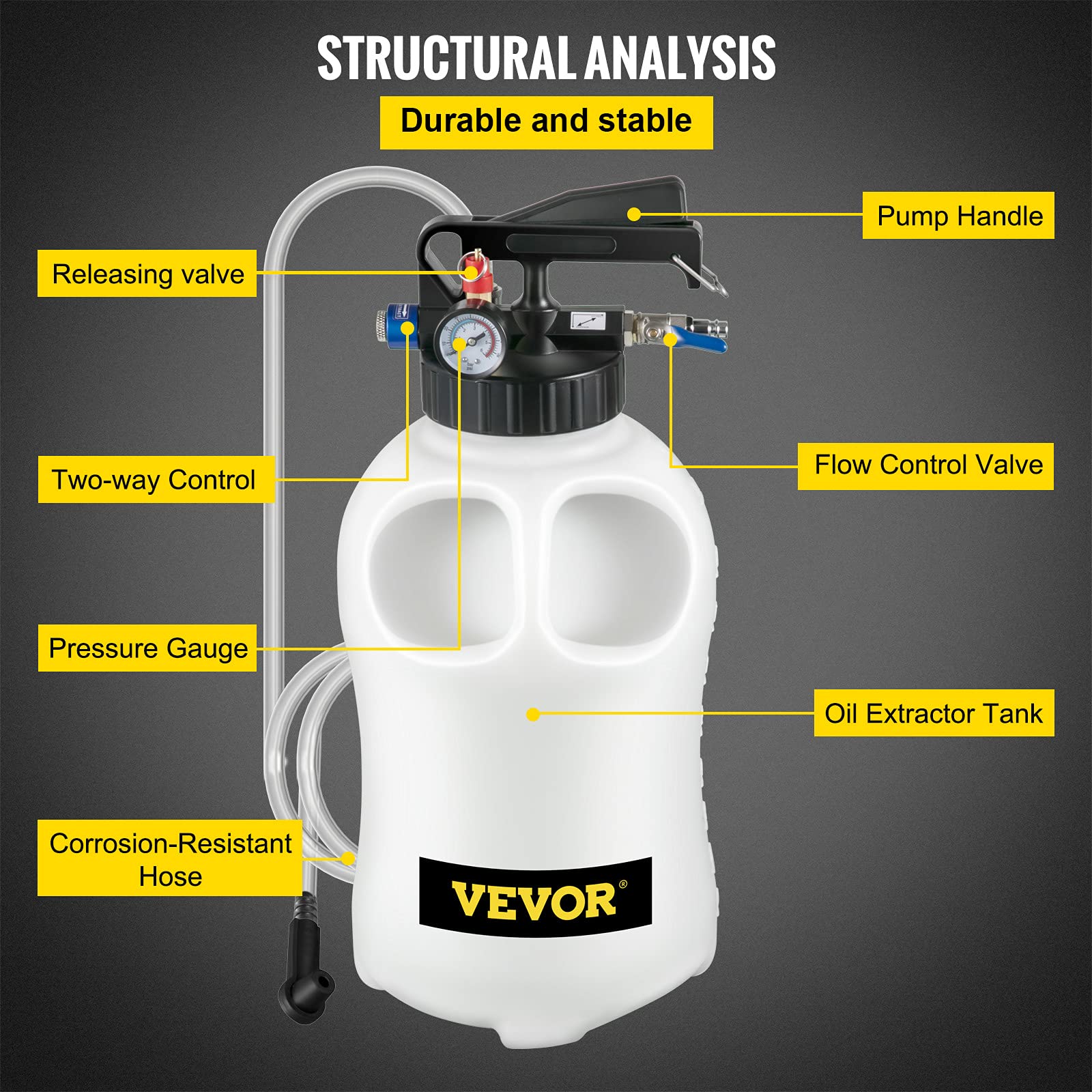 VEVOR pump in use dispensing ATF into a transmission for faster clean changes